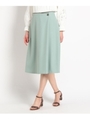 【洗える】アンリノン ミディスカート/ライトグリーン(021)