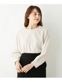 【洗える】ドルマンボリュームプルオーバー/ライトベージュ(051)