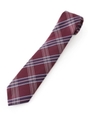 【洗濯OK】チェック柄ネクタイ/結婚式、セレモニー、パーティー、フォーマル、ドレス/ワインレッド(063)