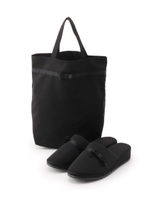 ◆携帯バッグ付セレモニースリッパ/ブラック(019)