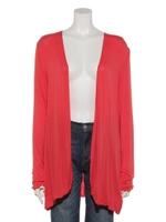 ＮＥＷ　ＵＶシンプルゆるカーディガン/レッド