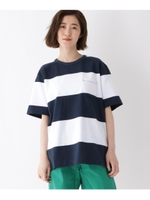 ＹＺ ２０／２ 天竺 ボーダー 半袖 Ｔシャツ/ネイビー×ホワイト(293)