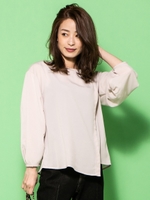 アシンメトリーブラウス/ベージュ