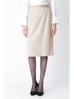 ウール圧縮タイトスカート/グレー(020)