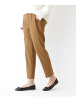 ウール風ツイルテーパードパンツ/キャメル(041)