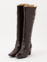 ウエスタン調ロングブーツ/ブラウン