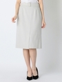 ウォッシャブルストレッチスカート/ライトグレー