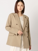 ウォッシャブルダブルジャケット/モカ