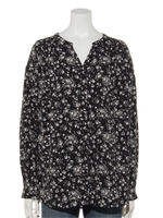 オリジナルドットフラワー柄BL/ブラック