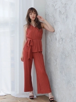 カットプリーツワイドPT/オレンジ