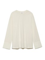 カフスドッキングロングTシャツ/WHT