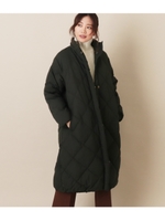 キルティングダウンコート/ブラック(027)