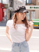 クロスリブカットTOPS/ホワイト