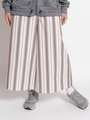 グランジウォッシュストライプワイドパンツ/ホワイト