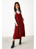 グレンチェックキャミワンピ-ス/柄RED5