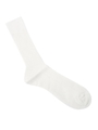 コットン混リブソックス/ホワイト(002)