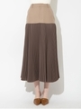 コンビプリーツスカート/ベージュ