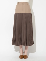 コンビプリーツスカート/ベージュ