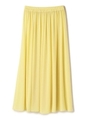 シアーギャザーマキシスカート/イエロー