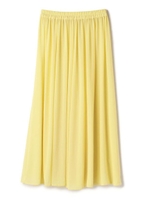 シアーギャザーマキシスカート/イエロー