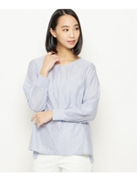 ストライプカットソー/ブルー(392)