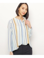 ストライプタックデザインプルオーバー/ライトブルー(191)