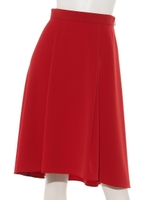 ストレッチ綾フレアＳＫ/アカ