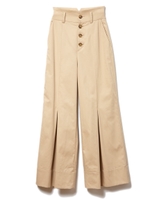 センタータックワイドパンツ/ベージュ