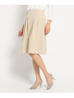 タックフレアスカート/ライトベージュ(051)
