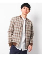 ダブルフラップ中綿ブルゾン/ベージュ(252)