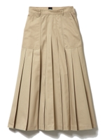 チノプリーツスカート/ベージュ