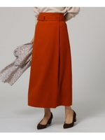 ツイルベルテッドタイトスカート/ダークオレンジ(068)
