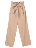 ツイルラップパンツ/ベージュ