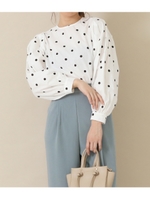 ドットパワショルトップス/ホワイト(001)