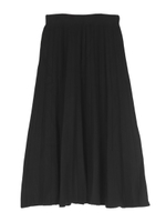 ニットプリーツスカート/ブラック