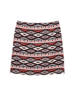 ネイティブ柄ミニスカート/ORANGE