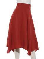 ハンカチーフヘムスカート/オレンジ