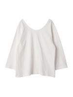 バックシャンコットントップス/ホワイト