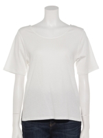 バックレースアップTEE/オフホワイト