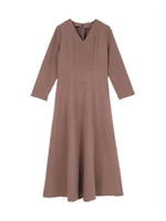 フィットアンドフレアワンピース/モカ