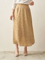 フラワーシャワースカート/ベージュ