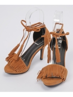 フリンジサンダル/キャメル