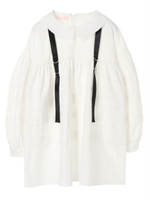 ベルト付きシャツワンピース/White