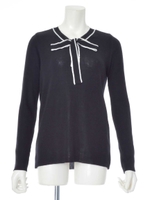 ボウタイニット/ブラック