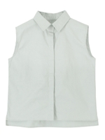 ボックスシルエットノースリーブシャツ/ミントグリーン