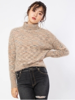 ポンポンヤーンニット/ベージュ