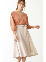 ミックスキリカエスカート/ベージュ(040)