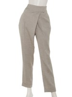 ラップテーパードパンツ/ベージュ