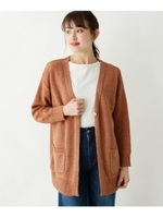 ラメ混ざっくりニットカーディガン/ベージュ(052)