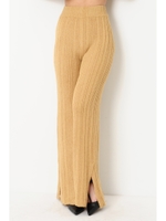 ランダムリブスリムフレアニット PT/BEIGE